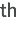 ^(th) ^(th)