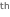 ^(th) ^(th)