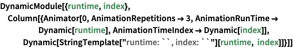 Animationruntime Wolfram言語ドキュメント
