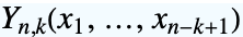 TemplateBox[{n, k, {x, _, 1}, ..., {x, _, {(, {n, -, k, +, 1}, )}}}, BellY]