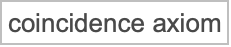 "coincidence axiom"