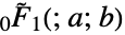 TemplateBox[{a, b}, Hypergeometric0F1Regularized]