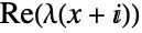 Re(TemplateBox[{{x, +, ⅈ}}, ModularLambda])