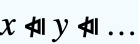 x⧏̸y⧏̸...
