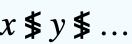 x≸y≸...