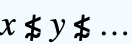 x≴y≴...