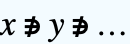 x∌y∌...