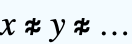 x≉y≉...