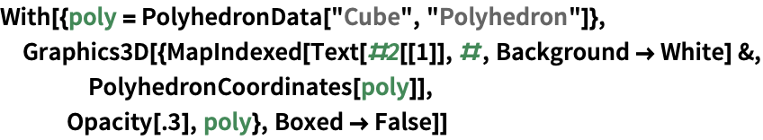 Polyhedrondata Wolfram言語ドキュメント