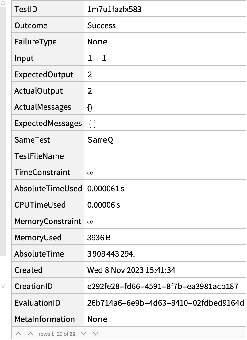 TestObject—Wolfram 语言参考资料