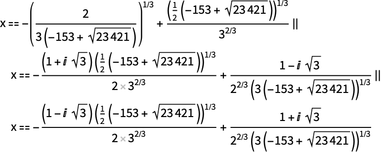 ToRadicals—Wolfram 语言参考资料