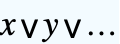 x v y v ...