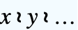 x≀y≀...