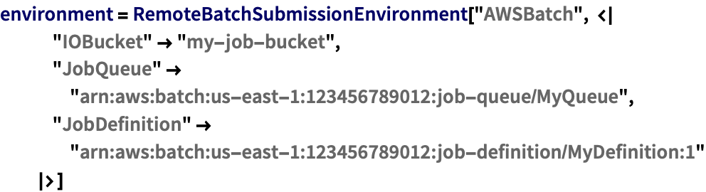 Awsbatch Wolfram Language Documentation
