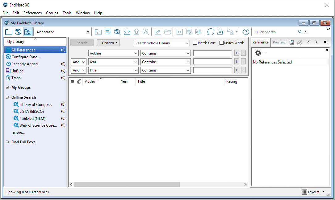 science style on endnote basic