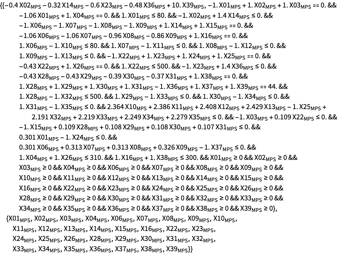線形最適化—Wolfram言語ドキュメント 線形最適化—Wolfram言語ドキュメント
