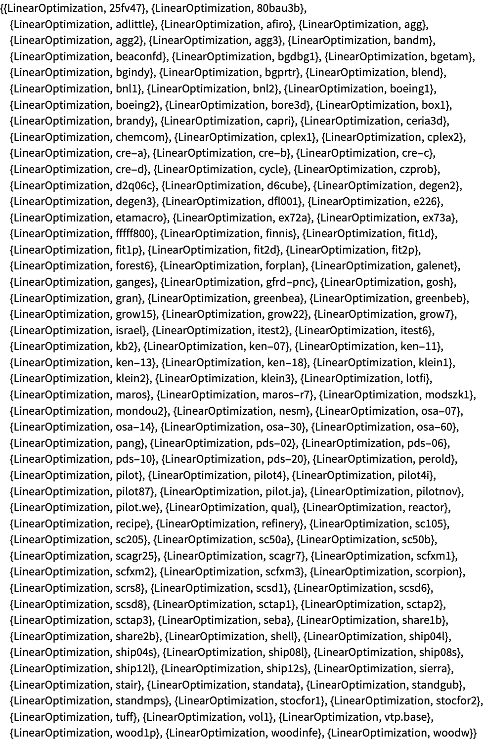 線形最適化—Wolfram言語ドキュメント 線形最適化—Wolfram言語ドキュメント