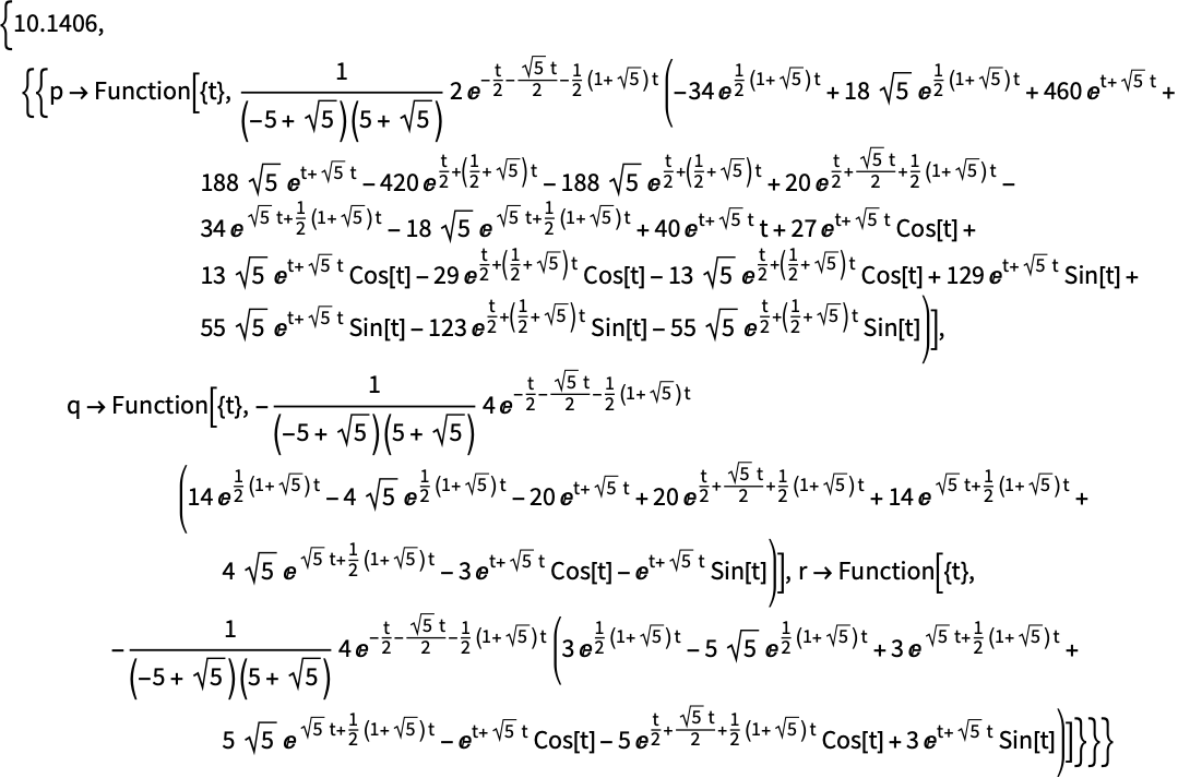 Differential Algebraic Equations Daes —wolfram Language Documentation