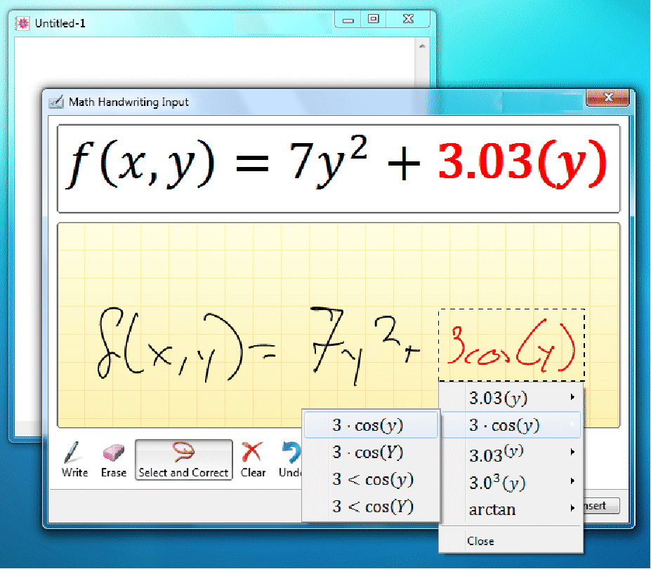 math input panel online