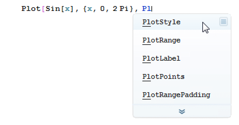 入力アシスタントを使う—Wolfram言語ドキュメント