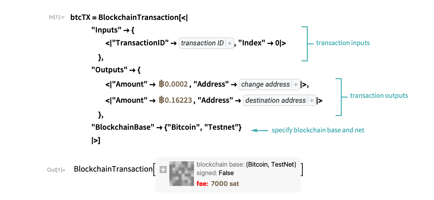 Create A Standard Transaction In Bitcoin Wolfram Language Documentation