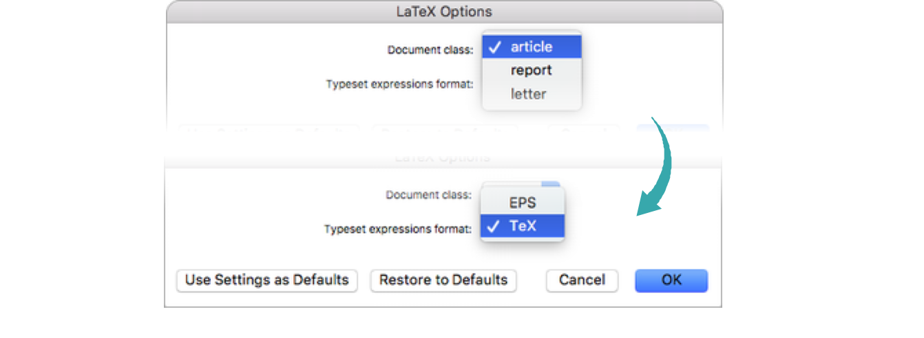 ノートブックをLaTeXドキュメントにエキスポートする—Wolfram言語