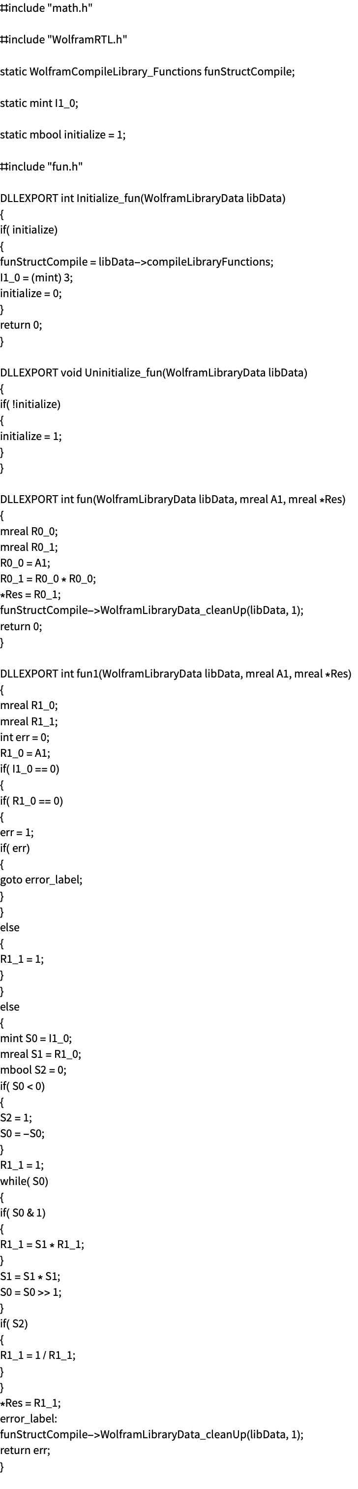 CCodeGenerate—Wolfram Language Documentation