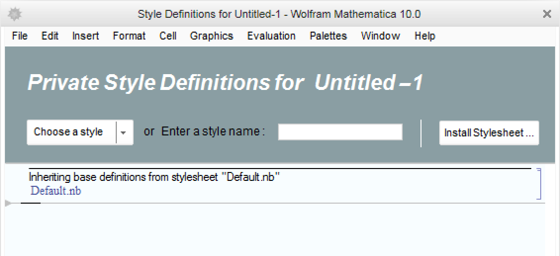 Create a New Style in a Stylesheet—Wolfram Documentation