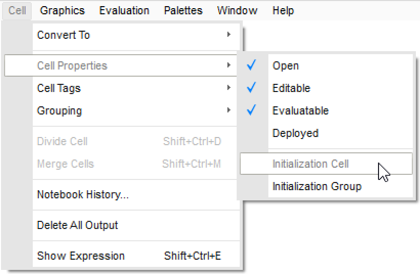 Work with Initialization Cells—Wolfram Documentation