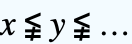 x≨y≨... x≨y≨...