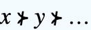 x⊁y⊁... x⊁y⊁...