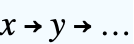 x→︀y→︀... x→︀y→︀...