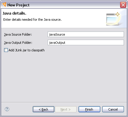 J/Link Project Wizard