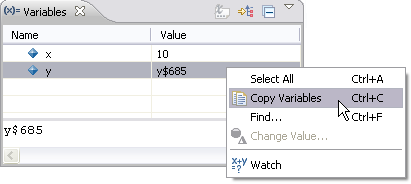 Variables View