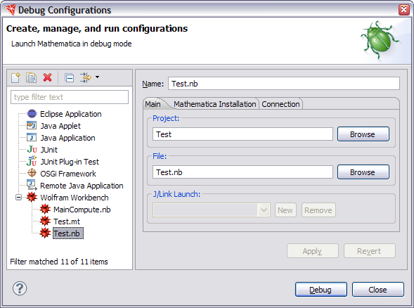 Debug Configuration